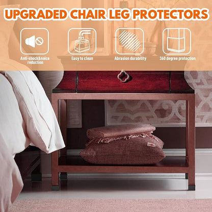 Rectangle Chair Leg Protectors for Hardwood Floors - Image 6