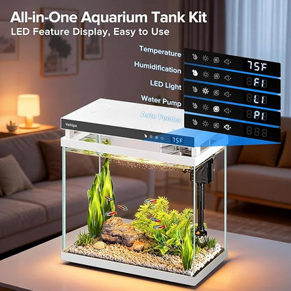 Fish Tank Aquarium, 2.2 Gallon Smart Fish Aquarium Kits - Image 7