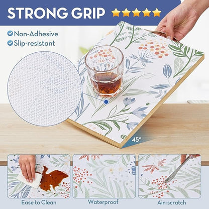 Drawer Shelf Liner, Non-Slip Kitchen Cabinet Liners Non-Adhesive Thick Strong - Image 4