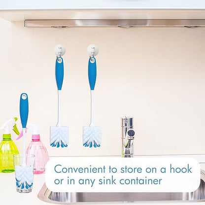 PHYEX 2 Pack Long Handle Bottle Scrubbing Brushes, Water Bottle Cleaner - Image 5