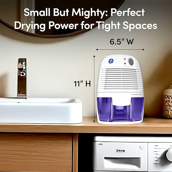 Eva-Dry EDV-1100 Whisper-quiet 16 OZ Dehumidifier - Image 2