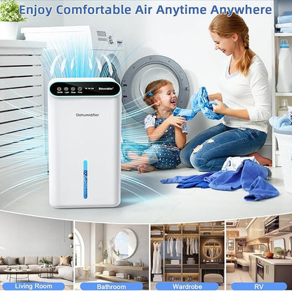 Dehumidifiers for Home, 86oz Water Tank, Dehumidifiers for Bedroom - Image 9