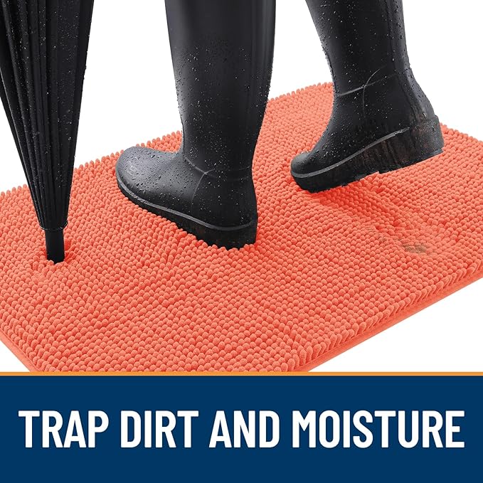 OLANLY Dog Door Mat for Muddy Paws 59x35, Absorbs Moisture and Dirt, Absorbent - Image 2