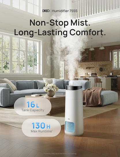 DREO 16L Smart Humidifier Large Room 1000 ft², 130H Cool Mist Air Humidifiers - Image 2
