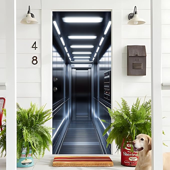 3D Door Decals Stickers Peel Stick Wall Murals Vinyl Wallpaper Self-Adhesive - Image 4