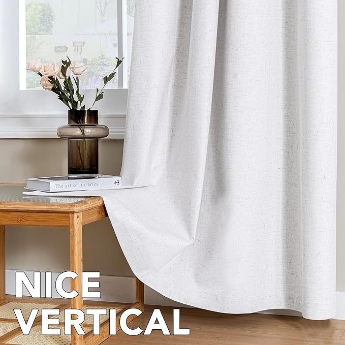H.VERSAILTEX Linen Curtains 100% Blackout Curtains - Image 4