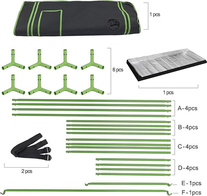 JungleA 2x4 Grow Tent, High Reflective Mylar Hydroponic Growing System - Image 7
