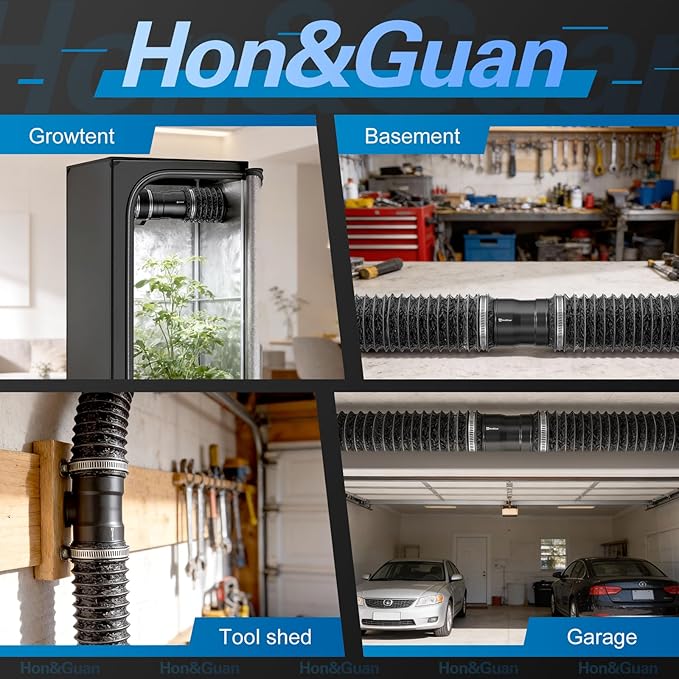 Hon&Guan 4 Inch Inline Booster Duct Fan - Image 7