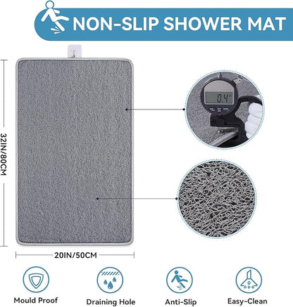 Non Slip Shower Mat Bathtub Mat 20x32 Inch, Quick Dry Bath Mat - Image 3