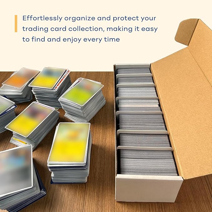 Trading Card Storage Box with 40 Dividers, Mtg Card Storage, Cardboard Trading - Image 4