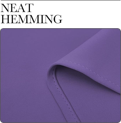 NICETOWN Window Curtains for Bedroom, Lilac Purple, 2 Panels, W42 x L48 -Inch - Image 6