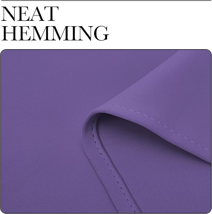 NICETOWN Kitchen Curtains, Short Blackout Drapes, Lilac Purple, Thermal - Image 6