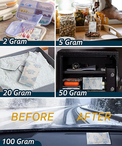 5 Gram Color-Indicating Silica Gel Packets, Premium Food Grade Desiccant - Image 5