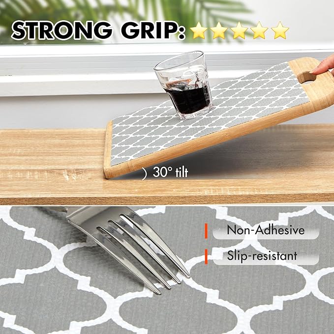 Viseeko Shelf and Drawer Liner for Kitchen Cabinet, Non-Adhesive Cabinet Liners - Image 2