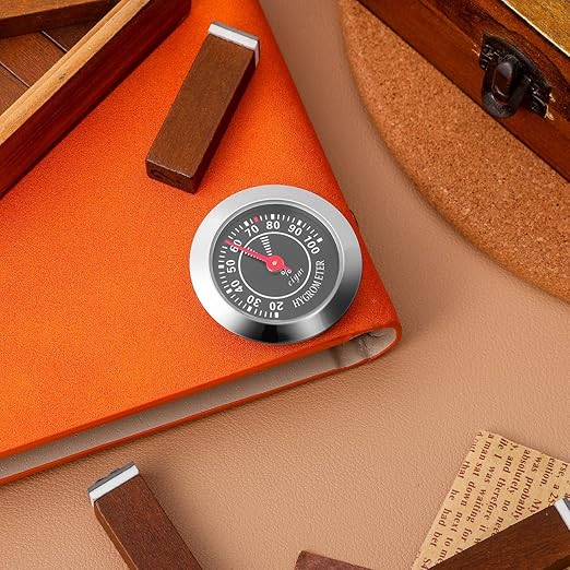 Humidor Hygrometer for Analog Hygrometer Humidor Accessory Humidity Gauge Alloy - Image 7