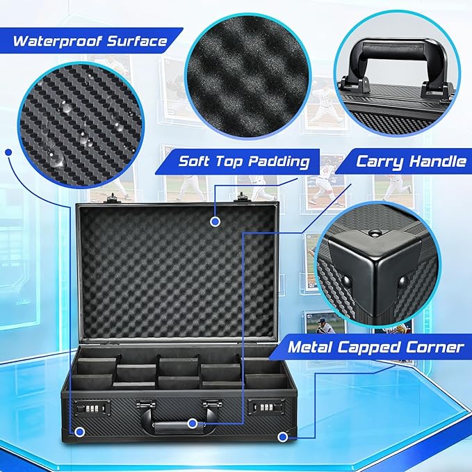 Card Storage Box for 3" x 4" 35pt Toploaders, Sports Cards Case - Image 5