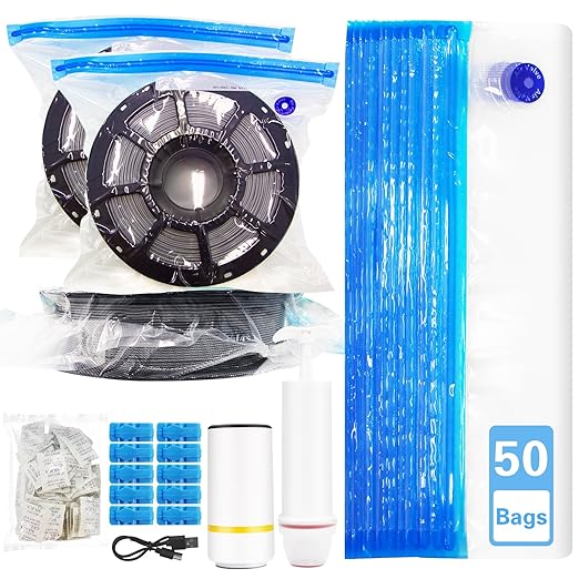 50PCS Filament Storage Bags Kit by Yudlto