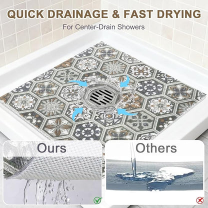 Square Shower Mat Non Slip: 32x32 Inch Extra Large Shower Mats - Image 5
