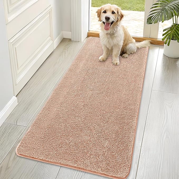 OLANLY Dog Door Mat for Muddy Paws 70x35, Absorbs Moisture and Dirt, Absorbent by OLANLY