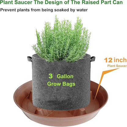 4 Pack Plant Saucer 12 inch, 8 10 14 17 inch, Plant Stand Plastic Plant Saucers - Image 5