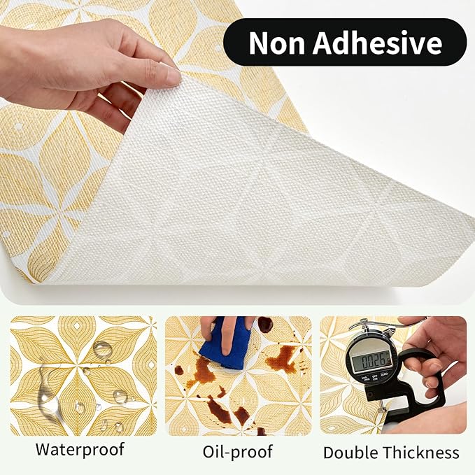 Shelf Liners for Kitchen Cabinets 17in x 30FT, Non Adhesive Cabinet Liner - Image 3