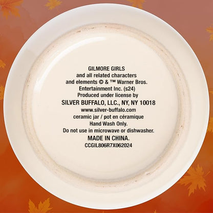 Silver Buffalo Gilmore Girls Wax Resist Ceramic Cookie Jar - Image 8