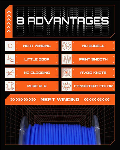R3D PLA Filament 1.75mm, 0-370 mm/s High Speed PLA Printing, Dimensional - Image 6