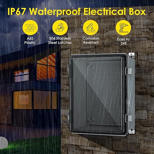 Waterproof Electrical Junction Box, IP67 ABS Plastic Junction Box Enclosure - Image 2