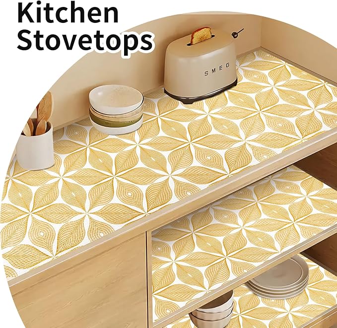 Shelf Liners for Kitchen Cabinets 23.62in x 20FT, Non Adhesive Cabinet Liner - Image 8