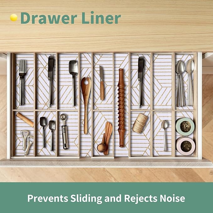 Shelf Liners for Kitchen Cabinets 17.5in x 30FT Non Adhesive Cabinet Liner - Image 4