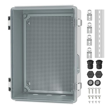 Joinfworld Clear Electrical Enclosure Box Outdoor 14x10x6 Plastic Junction Box by Joinfworld
