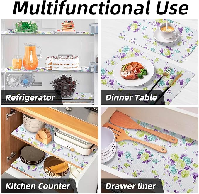 2 Rolls 18" W x 96" L Floral Drawer and Shelf Liner - Image 9