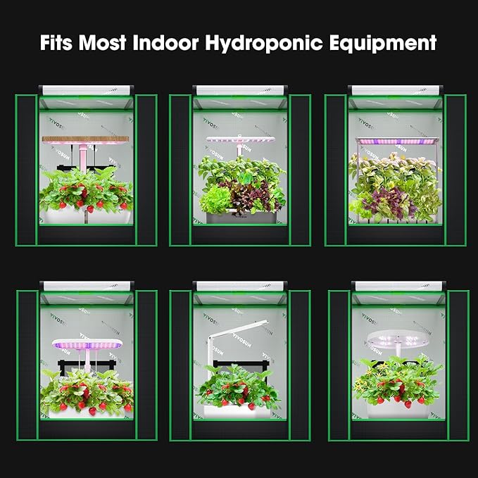 VIVOSUN Small Grow Tent for Aerogarden, Hydroponics Growing System, 20”x14”x21” - Image 7