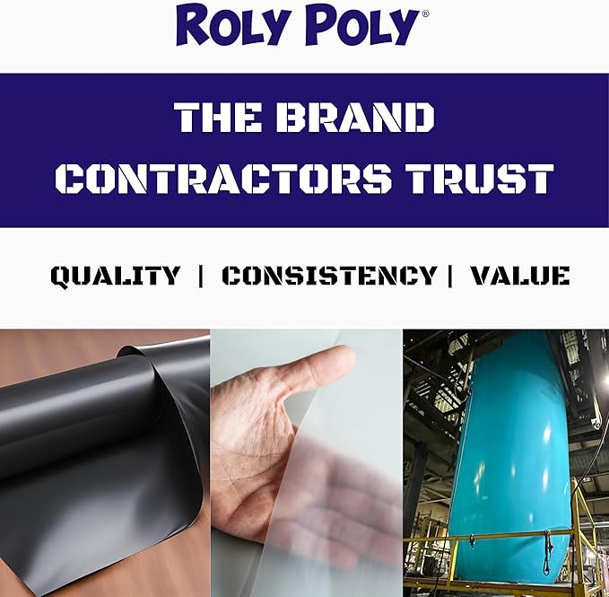 Plastic Sheeting Roll 6 MIL Black Polyethylene Heavy Duty Poly Film - Image 9
