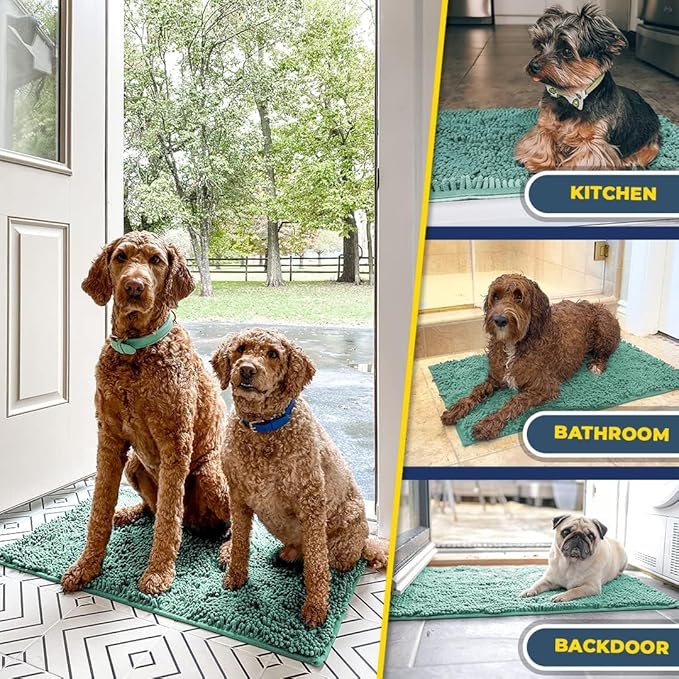 Muddy Mat® Pack of 3 Highly Absorbent Microfiber Dog Door Mat and Pet Rug - Image 7