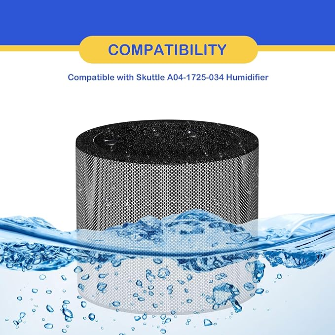 2 Pack A04-1725-034 Humidifier Evaporator Pad Filter Replacement Compatible - Image 5