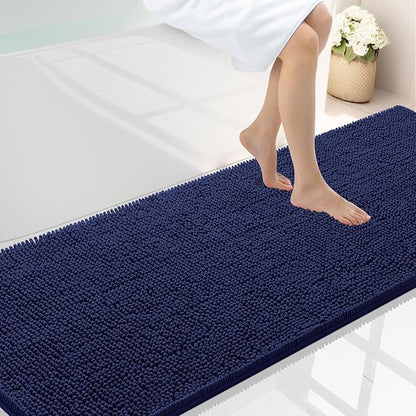 Smiry Luxury Chenille Bathroom Rugs 70x24, Extra Soft and Absorbent Shaggy Bath by Smiry