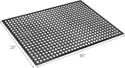Yesland Rubber Door Mat 36 x 24 Inches, Durable Restaurant Kitchen Non-Slip Bar - Image 2