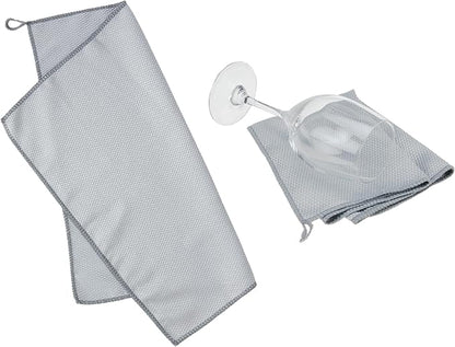 True Microfiber Towels, Wine Glass Polishing Cloths, Streak Free Microfiber by True