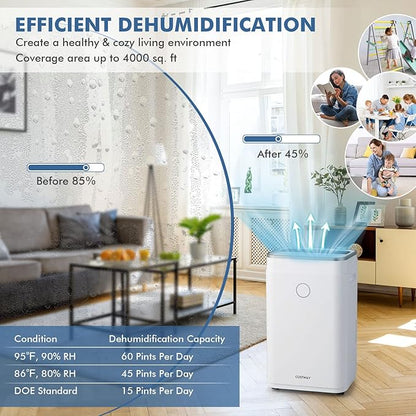 COSTWAY 4000 Sq. Ft Dehumidifier - Image 2