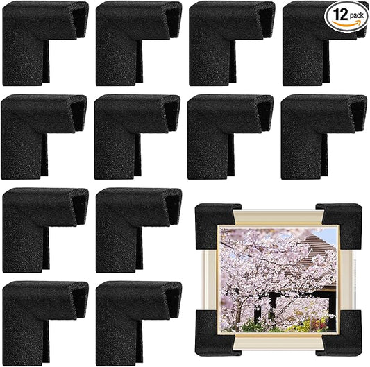 12 Pcs Foam Corner Protectors for Shipping, L-Shaped Edge Guards for TV Moving by Pwbarwq