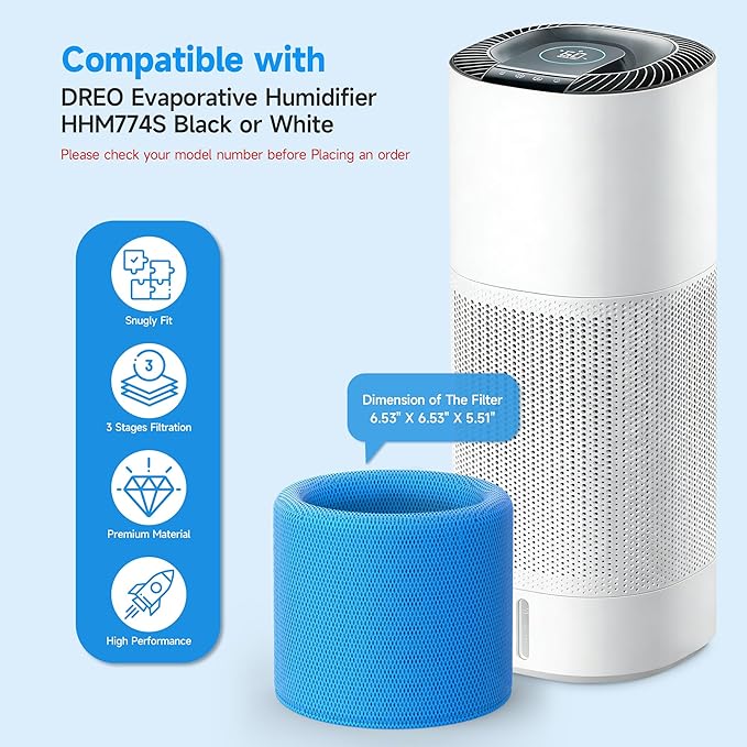 2 Packs HM774S Replacement Wick Filter Compatible - Image 2