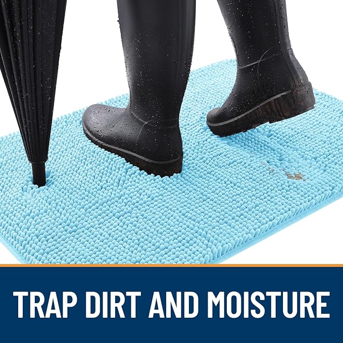 OLANLY Dog Door Mat for Muddy Paws 40x32, Absorbs Moisture and Dirt, Absorbent - Image 2
