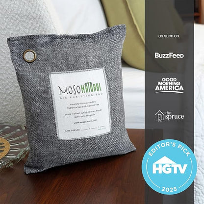 Moso Natural Air Purifying Bag 500g | Premium Bamboo Charcoal Odor Absorber - Image 5