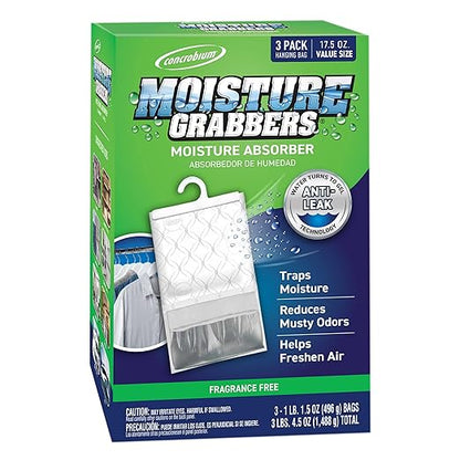 Concrobium Moisture Grabbers, Covers Up to 350 cu ft, Eliminates Musty Odors by Rust-Oleum