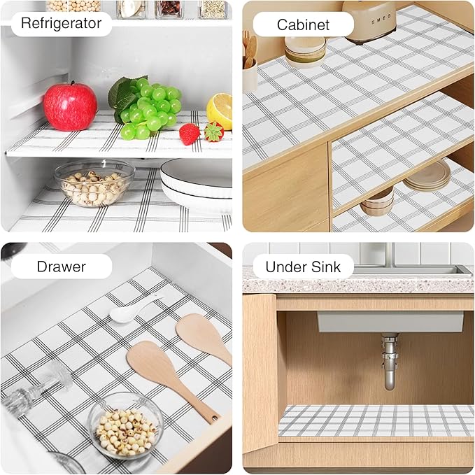 Drawer and Shelf Liner for Kitchen Cabinet, Non-Adhesive Cabinet Liner 18in x - Image 8