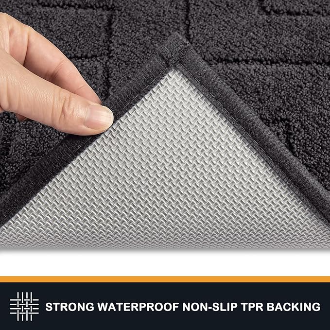 PURRUGS Dirt Trapping Door Mat 36" x 36", Non-Slip Machine Washable Entry Rug - Image 4