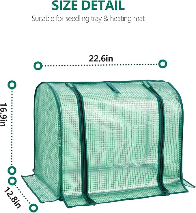 Mini Greenhouse Indoor, Tabletop Garden Nursery Plant Cover Tent Humidity Domes - Image 4
