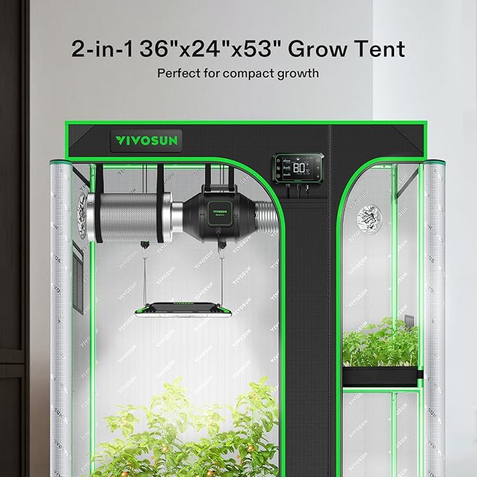 VIVOSUN D325 2-in-1 3x2 Grow Tent - Image 2