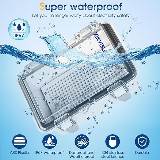 Waterproof Outdoor Project ABS Plastic Junction Box IP67 Weatherproof Dustproof - Image 2
